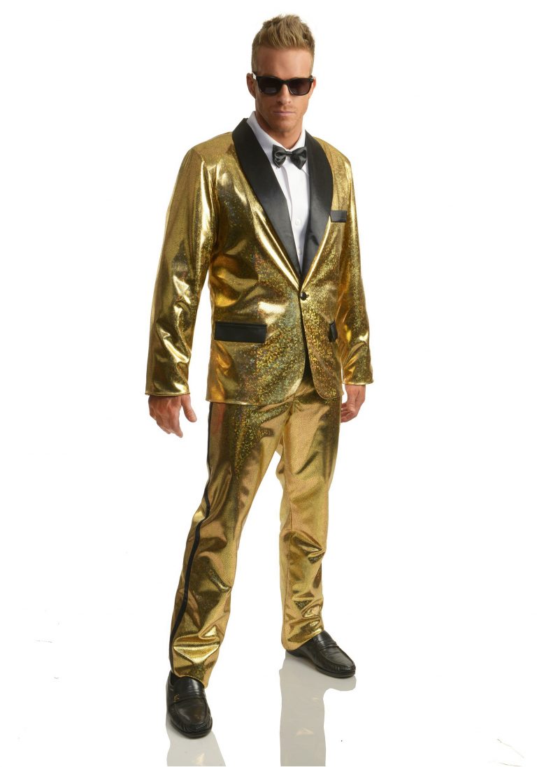 Sales Charades Men's Gold Disco Ball Tuxedo Costume online - at ...